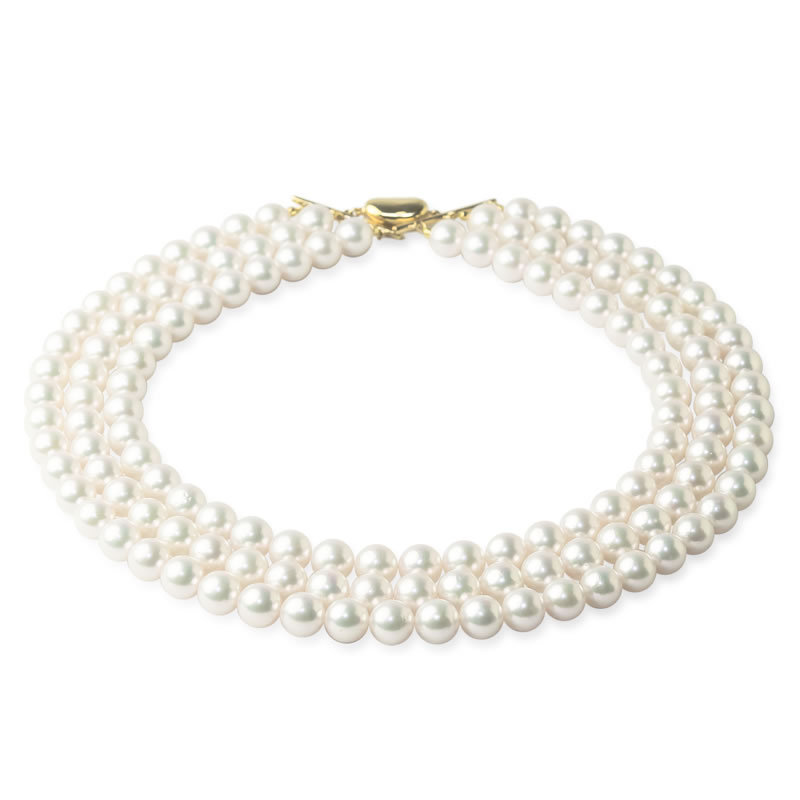 トリプルストランドネックレス