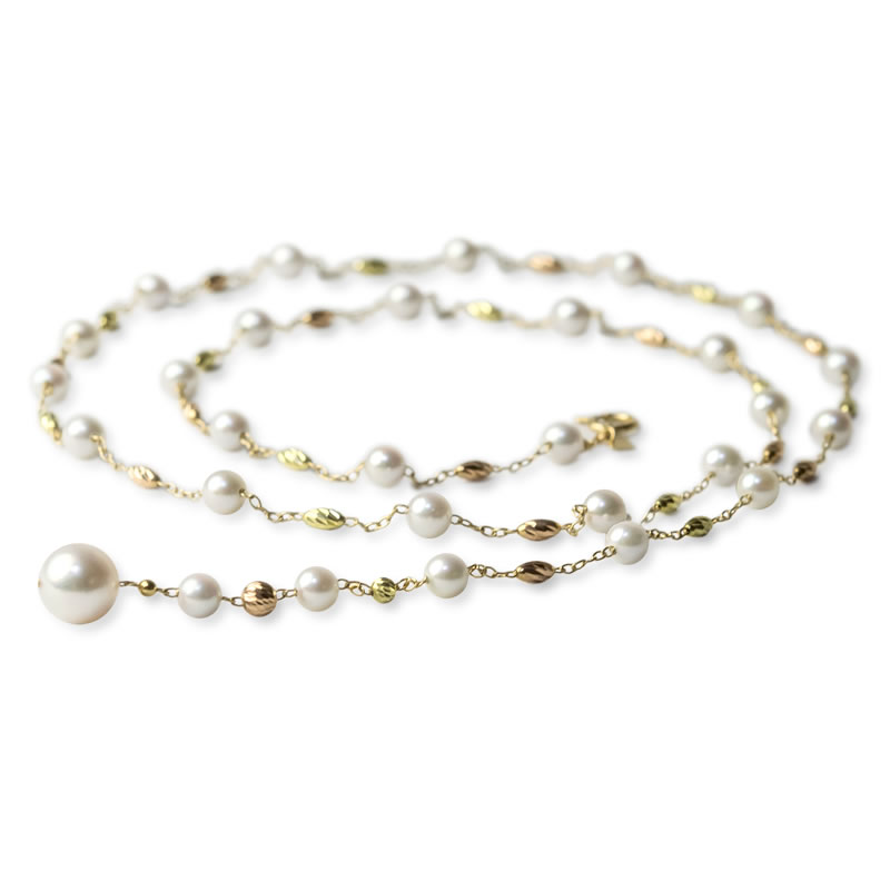 K18 PG ステーションネックレス