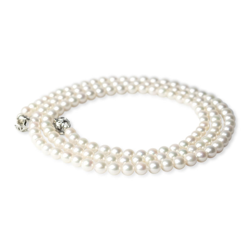 ロングパールネックレス