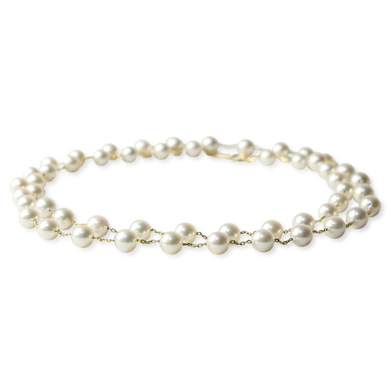 K18ステーションロングネックレス